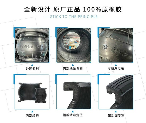 內江市MAC-E模塊式變頻風冷熱泵機組橡膠柔性補償器